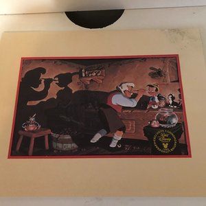 WALT DISNEY MASTERPIECE PINOCCHIO EXCLUSIVE 1993 COMMEMORATIVE LITHOGRAPH